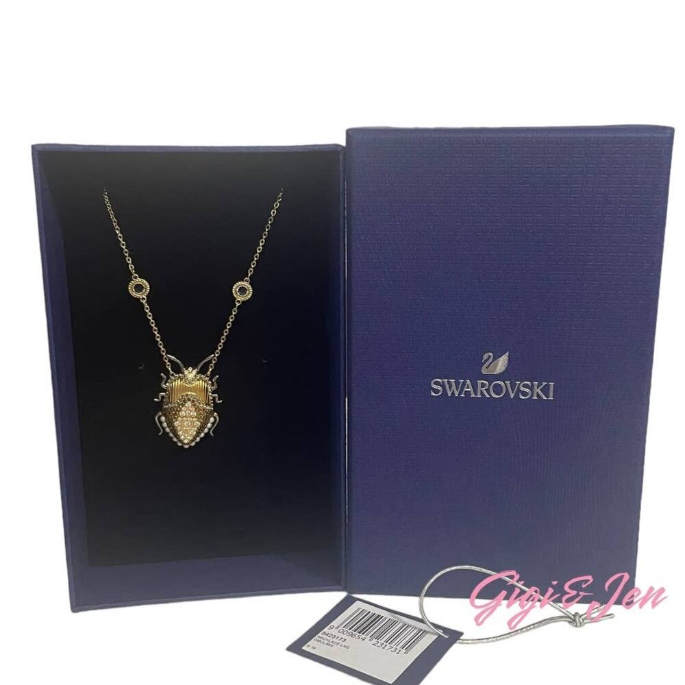 SWAROVSKI Magnetic LARGE Scarab Beetle Necklace